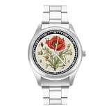 NTVOWPZO Three-Hand Analog Stainless Steel Watches for Men Easy Reader