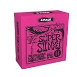 Ernie Ball Super Slinky Nickel Wound Electric Guitar Strings Amazon Exclusive 4-Pack - 9-42 Gauge