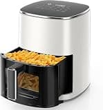 Bigleap Air Fryer, 6-Quart with Viewing Window, Beige