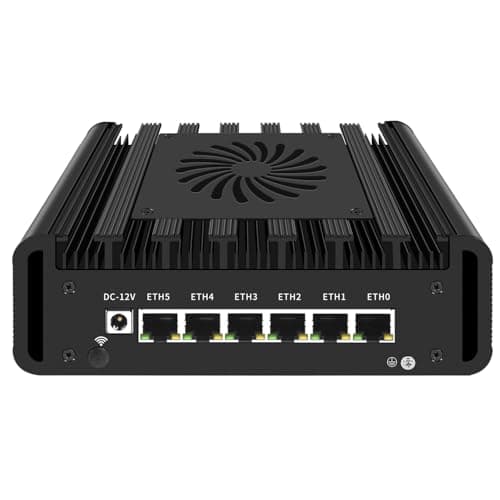 UDPTCP Micro Firewall Appliance, 6 i226-V 2.5Gbe LAN Ports, Mini PC Ultra7 165H((16C /22T Up to 4.8GHz), 2*DDR5 1*M.2 Support AES-NI Barebone Router PC VPN, HDMI DP USB3.0,NO RAM NO SSD(M.2 Nvme)
