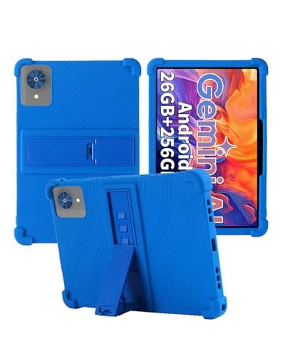 for Relndoo P60 Tablet Case,BOVUGAC Adjustable Stand Shockproof Easy Installation Slim and Lightweight Premium Silicone Protective Shell for Relndoo 10.1 inch P60 Tablet Case Cover.(Blue)