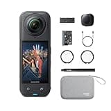 Insta360 X5 Essentials Bundle - Waterproof 8K 360° Action Camera, Leading Low Light, Invisible Selfie Stick Effect, Rugged and Replaceable Lens, 3-Hour Battery, Built-in Wind Guard, Stabilization