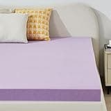 BDEUS 2 Inch Gel Memory Foam Mattress Topper Ventilated Soft Pressure Relieve Mattress Pad, Breathable Bed Topper, CertiPUR-US Certified, Twin Size