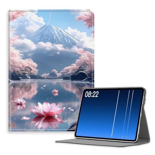 TYXQJMBZ for 6.8" Kindle Paperwhite 11th 2021 Case, Slim Stand Cover with Auto Wake/Sleep,PU Leather Smart Protective Case for Kindle Paperwhite 11th 2021 Tablet,Mount Fuji and Lotus