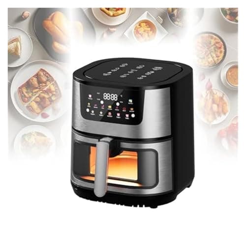 air oven 15L Visible Glass Air Fryer Oven, Precise Temp Control, Non-Stick Basket Oil-Less Cooker for Family Kitchen Suitable for home cooking