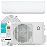 IDEALHOUSE 9000 BTU Ductless Mini Split AC, 19 SEER2 Energy Efficient Wall-Mount Heat Pump, WiFi & Alexa Smart Control, Quiet Cooling & Heating with Full Installation Kit for Up to 450 Sq.Ft, White