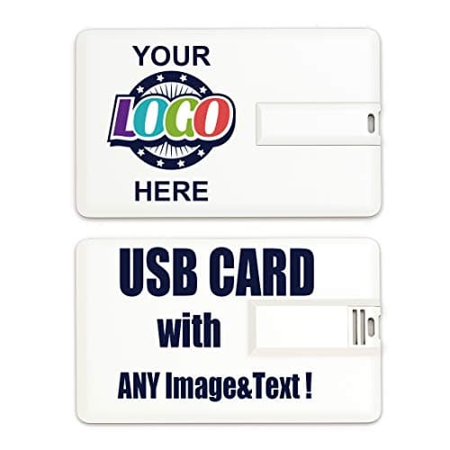 MEINAMI Customized Credit Card USB Flash Drive Thumb Drive Personalized Memory Stick 32GB 25 Pack