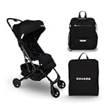 Colugo Compact Stroller+ & Neoprene Diaper Backpack Bundle – Lightweight Foldable Travel Stroller with Rain Cover & Lightweight Baby Bag with Insulated Pockets