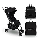 Colugo Compact Stroller+ & Neoprene Diaper Backpack Bundle – Lightweight Foldable Travel Stroller with Rain Cover & Lightweight Baby Bag with Insulated Pockets