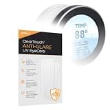 BoxWave Screen Protector Compatible With WOWNOVA Circular Temp Monitor (2.1 in) - ClearTouch Anti-Glare Anti-UV EyeCare (2-Pack), Filters out Harmful Blue Light Reduce Fatigue