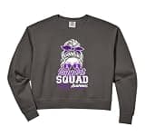 Womens Family Support Lupus Awareness Purple Ribbon Comfort Colors Crop Sweatshirt
