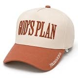 THE INSPIRATION CO. God's Plan Hat - Christian Embroiderd Baseball Cap for Women & Men, Faith-Based Adjustable Snapback Hat (Terracotta)