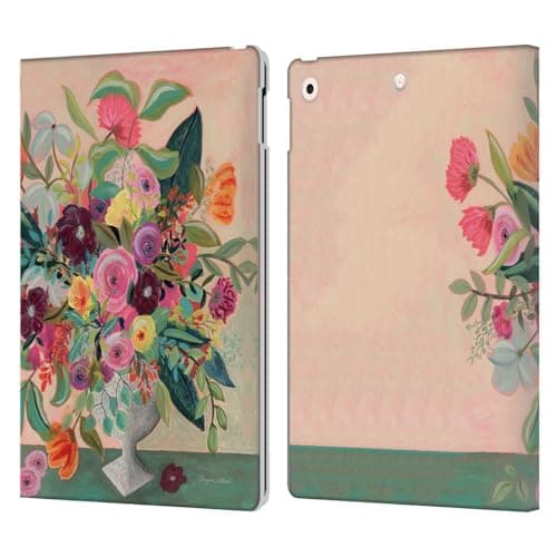 Head Case Designs Officially Licensed Suzanne Allard Floral Centerpiece Floral Art Leather Wallet Case Compatible with Apple iPad 10.2 2019/2020/2021