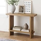 Nathan James Virgo Wood Accent Storage Console Sofa Table, for Entryway, Hallway or Living Room, 1, Light Brown