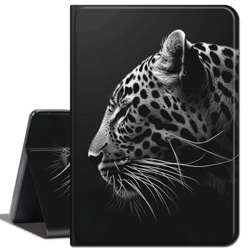 Case for All-New Amazon Fire HD 10 Tablet (13th Generation 10.1", 2023 Release),Slim Lightweight Smart Shell Stand Cover with Auto Wake/Sleep Case for Fire Tablet 10 2023,Cute Leopard