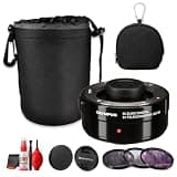 Olympus MC-20 M.Zuiko Digital 2X Teleconverter for Micro Four Thirds Cameras, Lens Extender for Wildlife Photography, Birding, Sports Photography (Bundle)