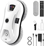 osmo offical Roboclean Window Cleaner, Automatic Window Cleaner with Powerful Suction and Water Spray, Intelligent Navigation and Edge Detection, Remote Control, 3 Cleaning Modes (Wet/Dry)