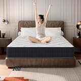10" Queen Mattress, 10 Inch Hybrid Mattress with Comfort Support Memory Foam, Pressure Relief and Motion Isolation, Medium Firm, Mattresses in A Box