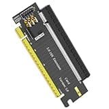Elnwnnkc Fast Speed PCIE 5.0 X16 to X16 Slot 180 Degree Adapter Card with 6Pin Power Connector for Desktop Accessories External GPU Extended Card