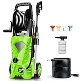 Imdot 5000PSI Electric Pressure Washer 2026 2.8GPM High Power Washer with 4 Pressure Nozzle and Soap Bottle for Home, Car Washing, Fence Cleaning, Patio (Green)