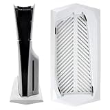 Chenkxin Vertical Stand for PS5 Slim Disc Edition Console with Built-in Cooling Vents and Non-Slip Feet, Not for PS5/PS5 Pro (White)