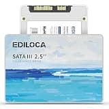 Ediloca 120GB SSD Internal Solid State Drive, 2.5" SATA III 6Gb/s, Up to 400MB/s Read Speed, 3D NAND Flash, Shock Drop-Proof for PC/Laptop/Desktop/NAS, Compatible with Windows/Mac/Linux (ES580E)
