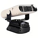 Fydun Battery Powered Space Heater 2 in 1 with 360 Rotation 160 Tilt Quiet Operation for Workshop Factory Workplace