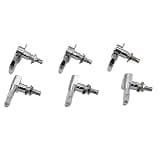 Guitar Machine Heads Set 6 Pieces, Customized String Adjustment Keys for Musical Instrument Headstock Replacement, Guitar Parts Repair, Restringing and Music Room Setup