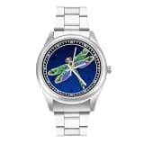 FodPand Analog Men Stainless Steel Band Watch Big Face Silver Wristwatch