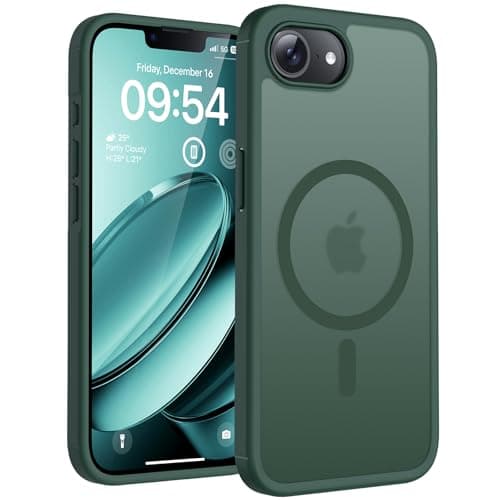 TOCOL for iPhone 17e Case, Compatible with Magsafe, Military Drop Protection, Slim Translucent Matte Shockproof for iPhone 17 e Case 6.1 inch (Alpine Green)