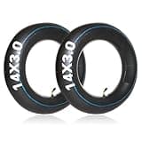 14x3.0 Bike Inner Tubes, 14 Inch Electric Bicycle Replacement Tube, for E-Bikes Electric Scooters Mopeds [Thickened] [45°Angled Valve Stem] (2 Pack)