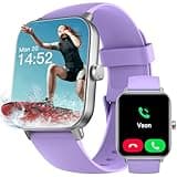 Trunsif Smart Watch for Women,1.85 inch AMOLED Touchscreen for Android & iPhone Alexa Built-in Bluetooth Calls,Fitness Watch 110+ Sport Modes Heart Rate/Sp02/Sleep/Calories Monitor IP68 Waterproof