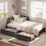 LIKIMIO Bunk Bed Twin Over Twin, House Bunk Bed Frame with Storage Shelf, Ladder and Safety Guardrail, Space Saving for Apartment or Dorm, No Box Spring Needed, Black
