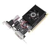 Mingzhe Graphics Card Video Card GPU Adapter 1GB DDR3 64bit PCI Express x16 DVI VGA Silent Cooling Fan Dual Display with Standard Bracket for Desktop PC ATX ITX SFF