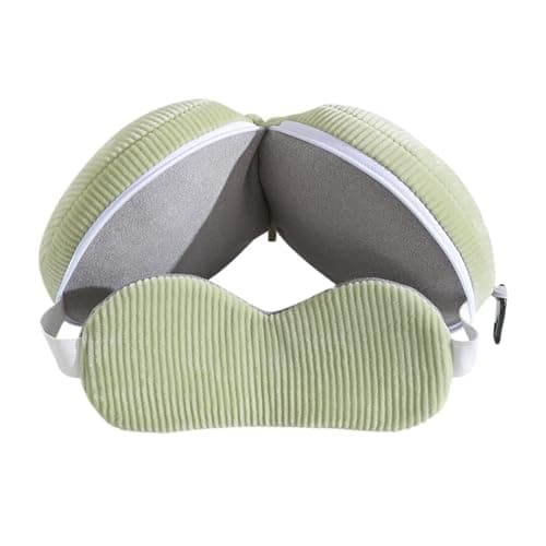 Neck Pillow Airplane – Soft Ergonomic Headrest, Memory Foam Cushion, Lightweight Travel Design, Comfortable s Support, Includes Eye Cover | Neck Pillow for Working, Office, Sleeping, Napping, Resting