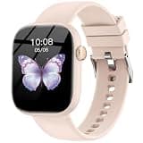 KIPTUMTEK Smart Watch for Women Men, Fitness and Sleep Trackers with 1.83" HD Touchscreen, Bluetooth Calling Smartwatch for Android/iOS, IP67 Waterproof Multi-Sport Modes Pedometer, Rose Pink
