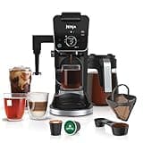 Ninja Specialty Drip Coffee Maker | DualBrew™ Pro Specialty Coffee Machine w/Frother, Permanent Filter | Brew w/Pods & Grounds, K Cups Compatible | 4 Brew Styles, 13 Cup to Pot Sizes | Black CFP307