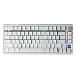 GK GAMAKAY TK75HE V2 Rapid Trigger Wireless Keyboard TFT Screen, Tri-Mode BT/2.4GHz/USB-C, 8KHz Polling Rate 0.005mm RT, Hall Effect Magnetic Switch 75% Gaming Keyboard (White, Magnetic Phoenix)