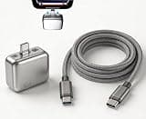 140W AI Auto Cut Power Physical Disconnect Charger Protector with 4.9FT Cable 240W, Smart Auto Stop Charging Adapter for USB-C Phones Laptops Tablets, Overcharge Prevention for Overnight Charging