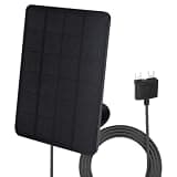 Karlak 6W Solar Panel for Ring Doorbell with Adjustable Mount Builtin Voltage Regulator for Outdoor Use Durable IP65 Charging Solution