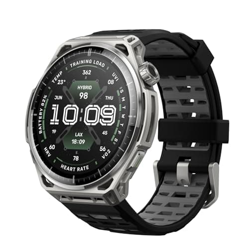 Amazfit Balance 3 GPS Smartwatch, 48mm 1.5"AMOLED Sapphire Glass, Stainless Steel Case, 21-Day Battery, Flashlight, 64GB, Offline Maps, 10 ATM, 180+ Sports & HYROX Fitness Tracker for Android & iPhone