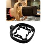 Shock Mount Ring Adapter Compatible with Fifine AM8/AM8T Microphone, Boom Arm Shock Mount for Vibration Reduction, 1/4 & 3/8 Thread