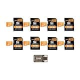 Spypoint MicroSD-32GB Memory Card (8-Pack) with Reader Bundle (9 Items)