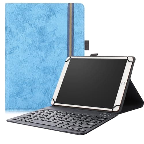 Neezee for 9-11” EHFiDC K10/ YLEEBG T901 Tablet Case with Keyboard – Slim 2-in-1 Folio Cover (Sky Blue, EHFiDC K10/ YLEEBG T901)