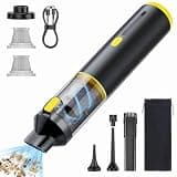 CROS Handheld Car Vacuum Portable Cordless 3 Suction Modes, 16000Pa 4-in-1 Mini Vacuum with Interchangeable Accessories for Car, Small Jobs, Keyboard and Office