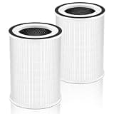 2 Pack True KILO Filter For Afloia KILO, Compatible with Afloia KILO, KILOPLUS, KILOPRO, MIRO, MIRO PRO and MORENTO KILO, True 360° 3-Stage Filtration for afloia air purifier filter replacement White