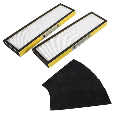 ALFYRCFT FLT4825 Replacement Filter for Germ Guardian Air Purifier, for AC4825 AC4850, 2 True HEPA + 8 Carbon Filters