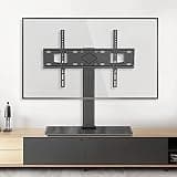TV Bracket, Mount, Swivel, Height Adjustable Table Top TV Stand, Tabletop TV Base with Triple Anti-Drop Protection, Fits 26-55 Inch LCD Flat Screen TVs TV Mount TV Stand