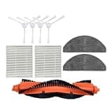 Main Brush+side Brush+mop Cloth+HEPA Filter, Compatible With Xiaomi E10 B112 E10C E12 C103 3C (Enhanced Edition)3c Plus Robot Vacuum Cleaner
