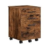 File Cabinet 3-Drawer Filing Cabinet Mobile Pedestal on 5 Wheels Cabinet with Hanging Filing Drawers for Home Office Filing Cabinets (Color : B)